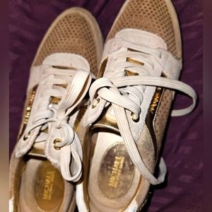 Mk gold sneakers